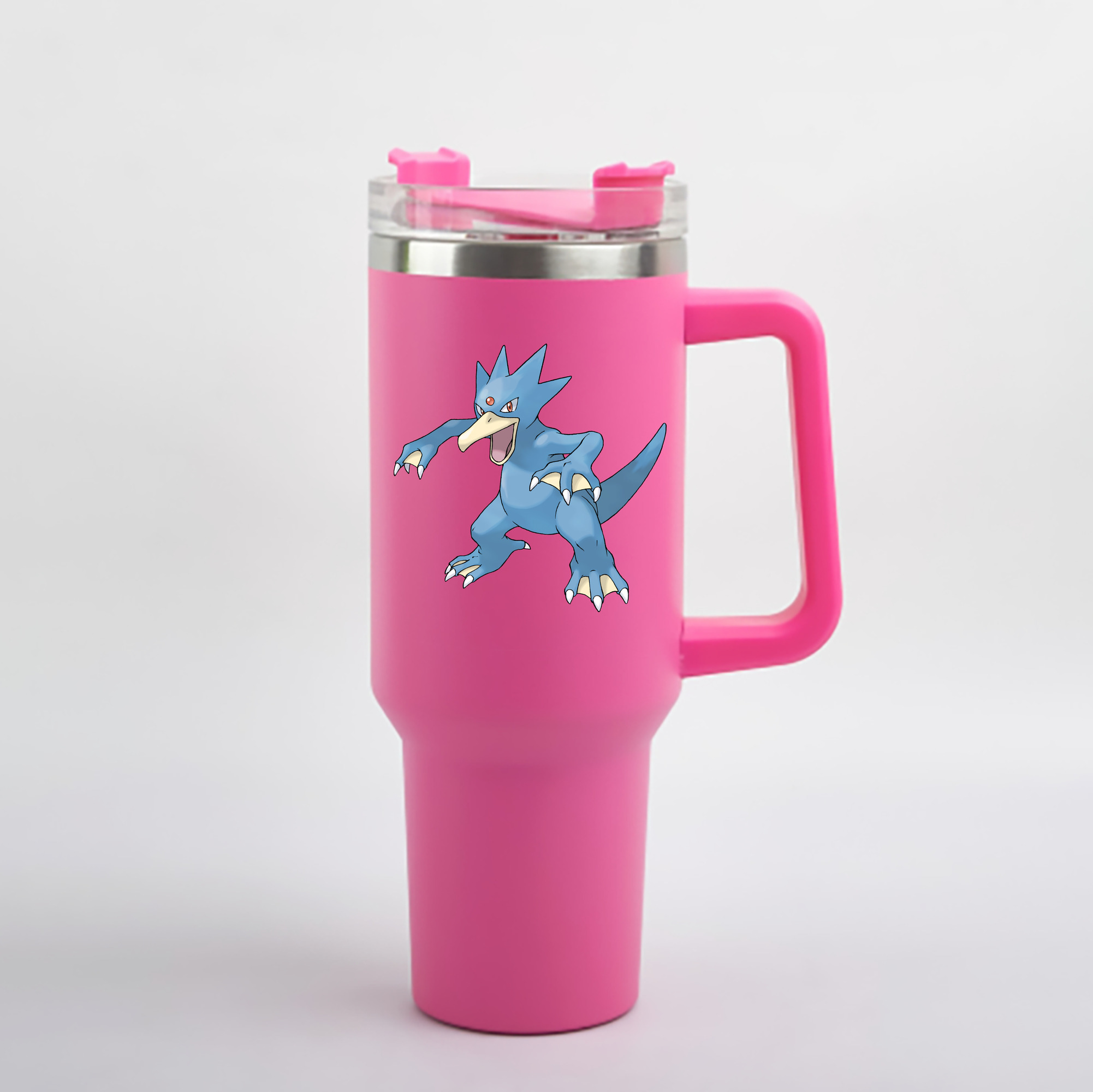 （画像用） ポケットモンスター Pokémon 1200mL車用タンブラー - クリスタルステッカー（プラスチックストロー付き）